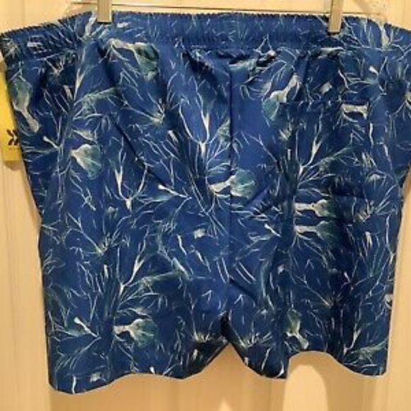 NWT ALL IN MOTION Performance Athletic 7” inseam Floral Print Blue Shorts 3XL - Picture 2 of 5